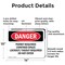 Signmission 10 in H x 14 in W, Aluminum, Rectangle, Permit Required Confined Space Lockout Tagout OS-2PACK-DS-A-1014-L-2156 - alternate 8